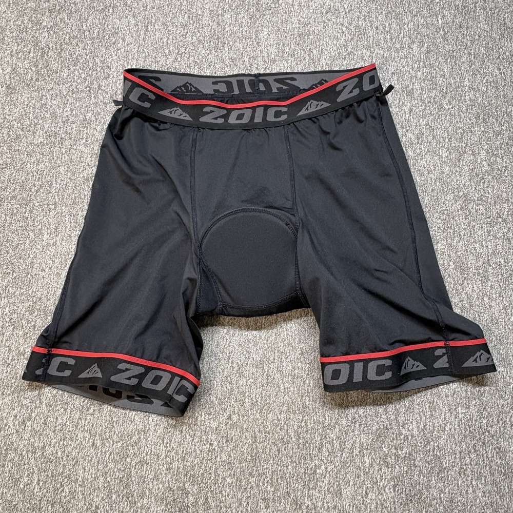ZOIC Cycling Shorts Men's Large Black LINER Padded Polyester‎ Blend MTB